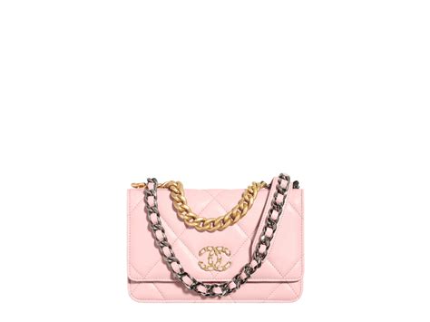 light pink chanel 19|Chanel 19 chains.